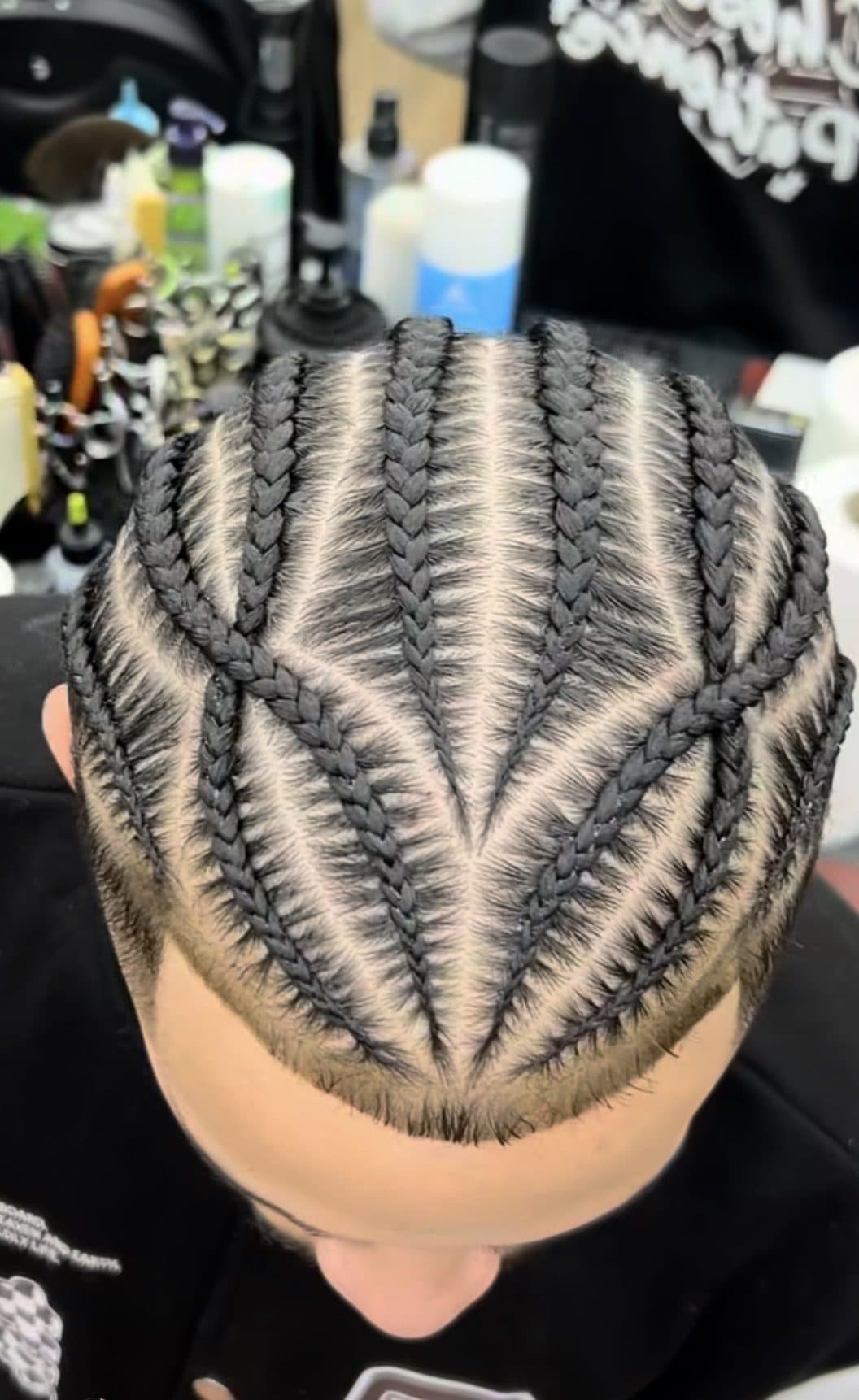 Trabajo de trenzas realizado por Eva