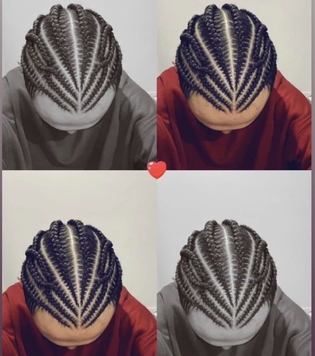 Trabajo de trenzas realizado por Eva