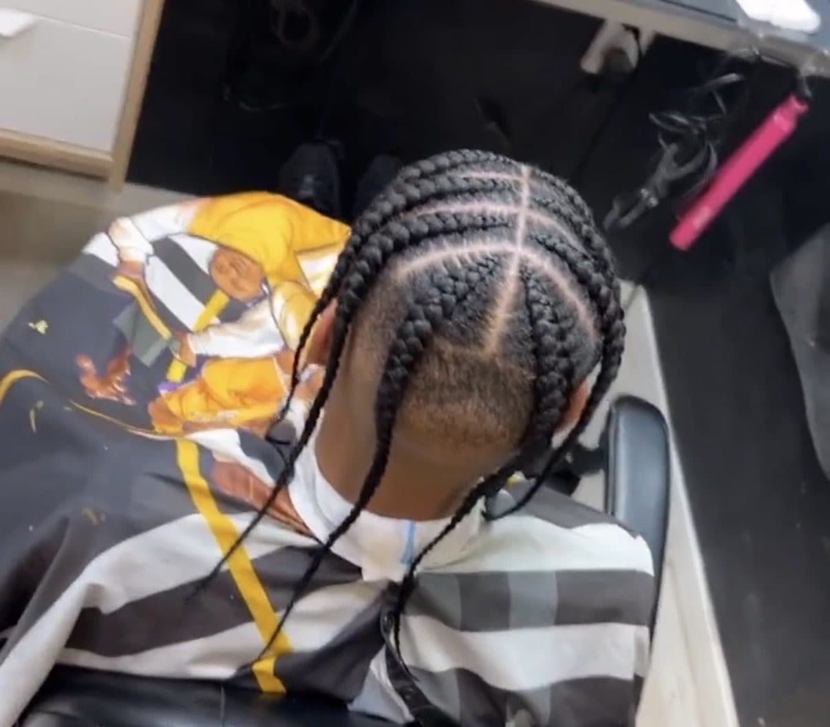Trabajo de trenzas realizado por Eva